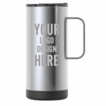 Custom Rtic 16 Oz Travel Coffee Cup - Stainless Closeout - 3