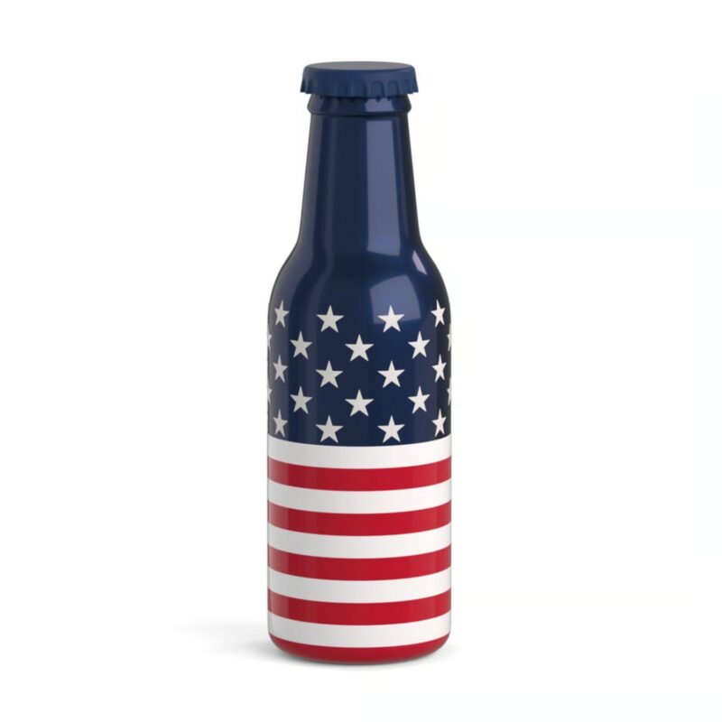 Custom 18 oz RTIC® Double-Walled Insulated Ceramic Lined Sidekick Bottle-USA 250th - 1