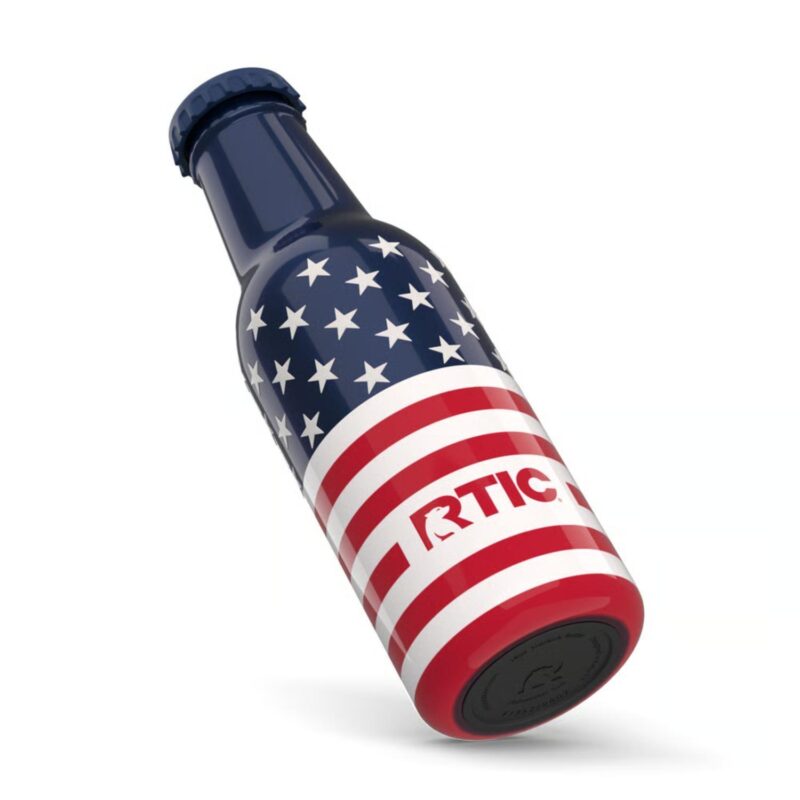 Custom 18 oz RTIC® Double-Walled Insulated Ceramic Lined Sidekick Bottle-USA 250th - 5