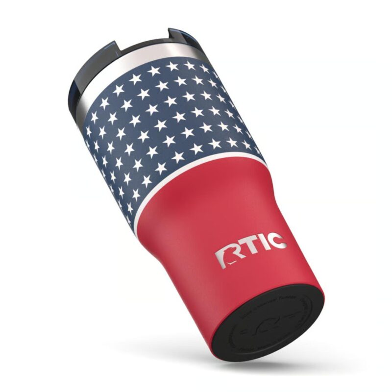 Custom 20 oz RTIC® Stainless Steel Vacuum Insulated Essential Tumbler-USA 250th - 5