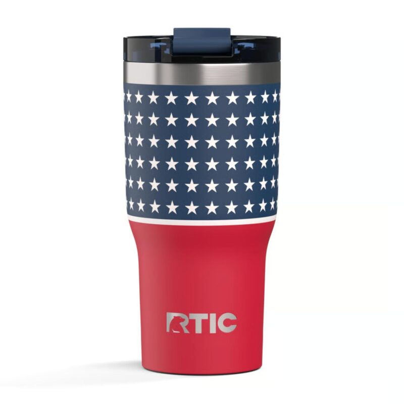20-oz-RTIC®-Stainless-Steel-Vacuum-Insulated-Essential-Tumbler-USA-250th-RTIC520 Custom 20 oz RTIC® Stainless Steel Vacuum Insulated Essential Tumbler-USA 250th