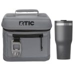 Custom 6-Can RTIC® Cooler Bag & 20 Oz. Insulated Tumbler Gift Set - 3