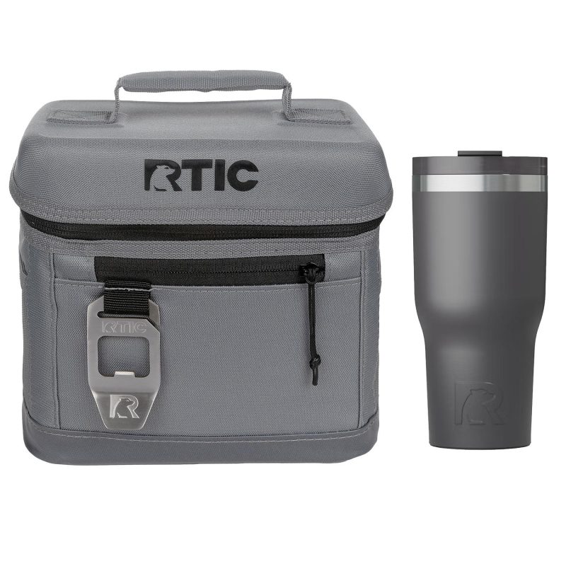 Custom 6-Can RTIC® Cooler Bag & 20 Oz. Insulated Tumbler Gift Set - 3