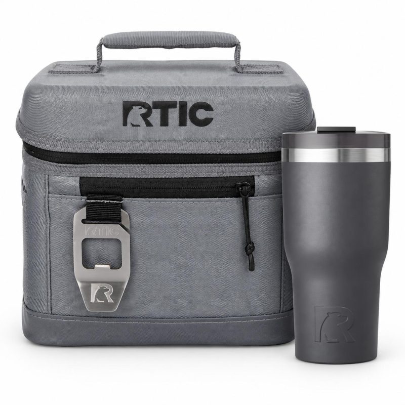 Custom 6-Can RTIC® Cooler Bag & 20 Oz. Water Bottle Gift Set - 1